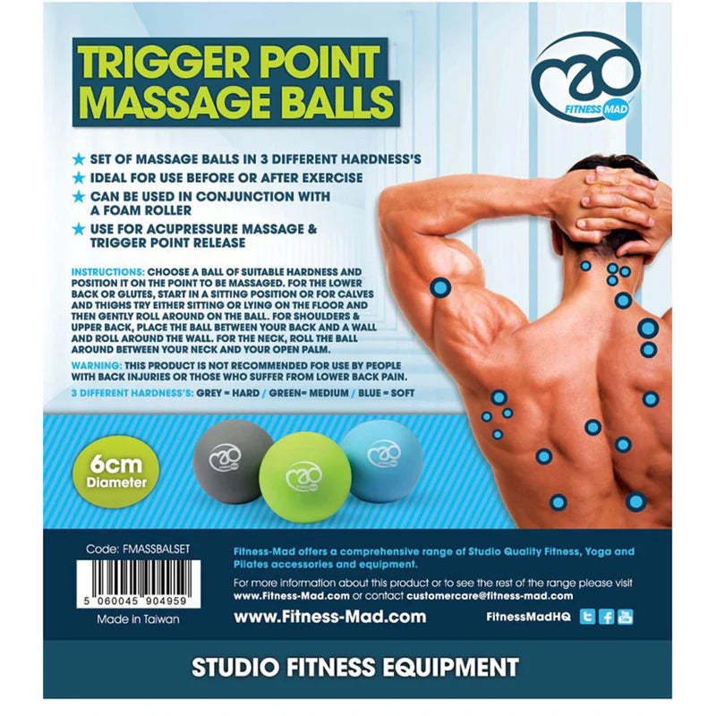 Fitness Mad Trigger Point Massage Ball Set - Gymless