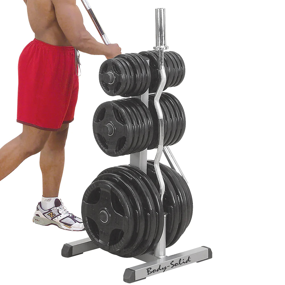 Body-Solid Olympic Plate Tree & Bar Holder - Gymless