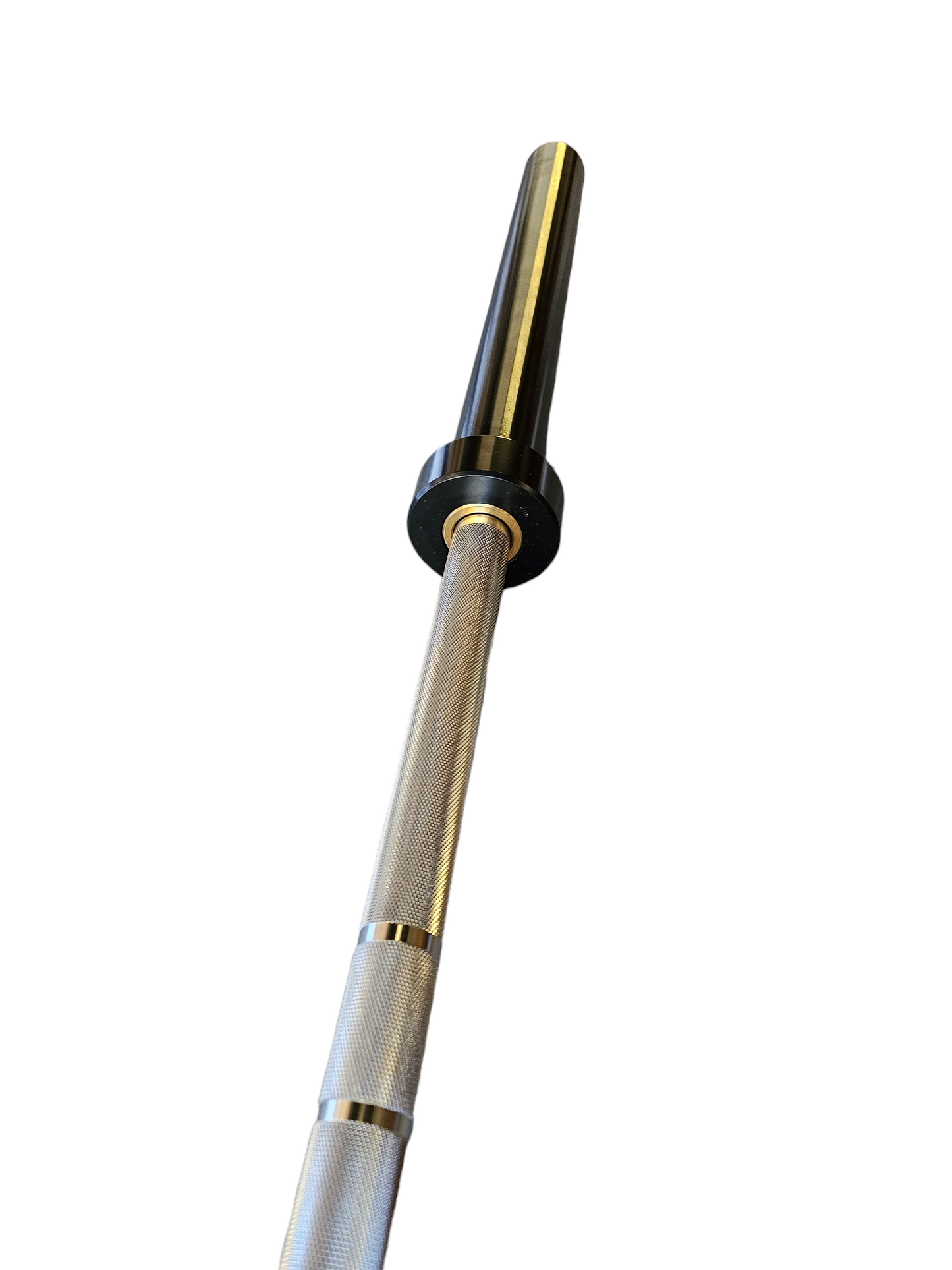 7ft Olympic Bar Chrome with Black Sleeves