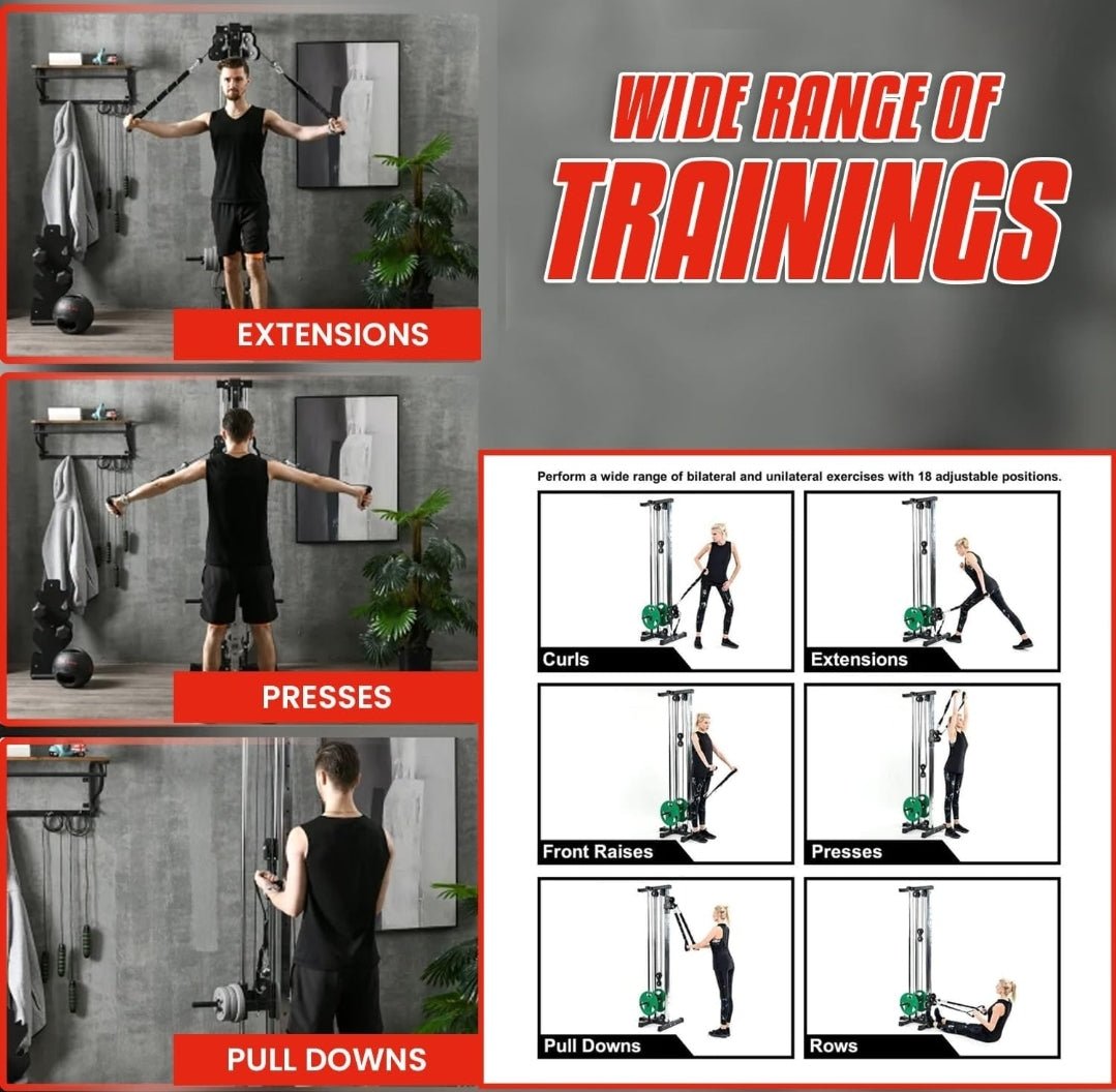 Wall Mounted Pulley Station - Gymless