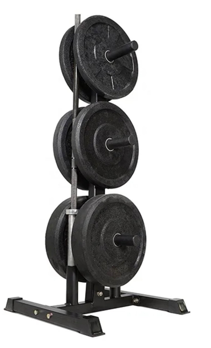 Bumper Plate Olympic Weight Tree/Bar Holder - Gymless