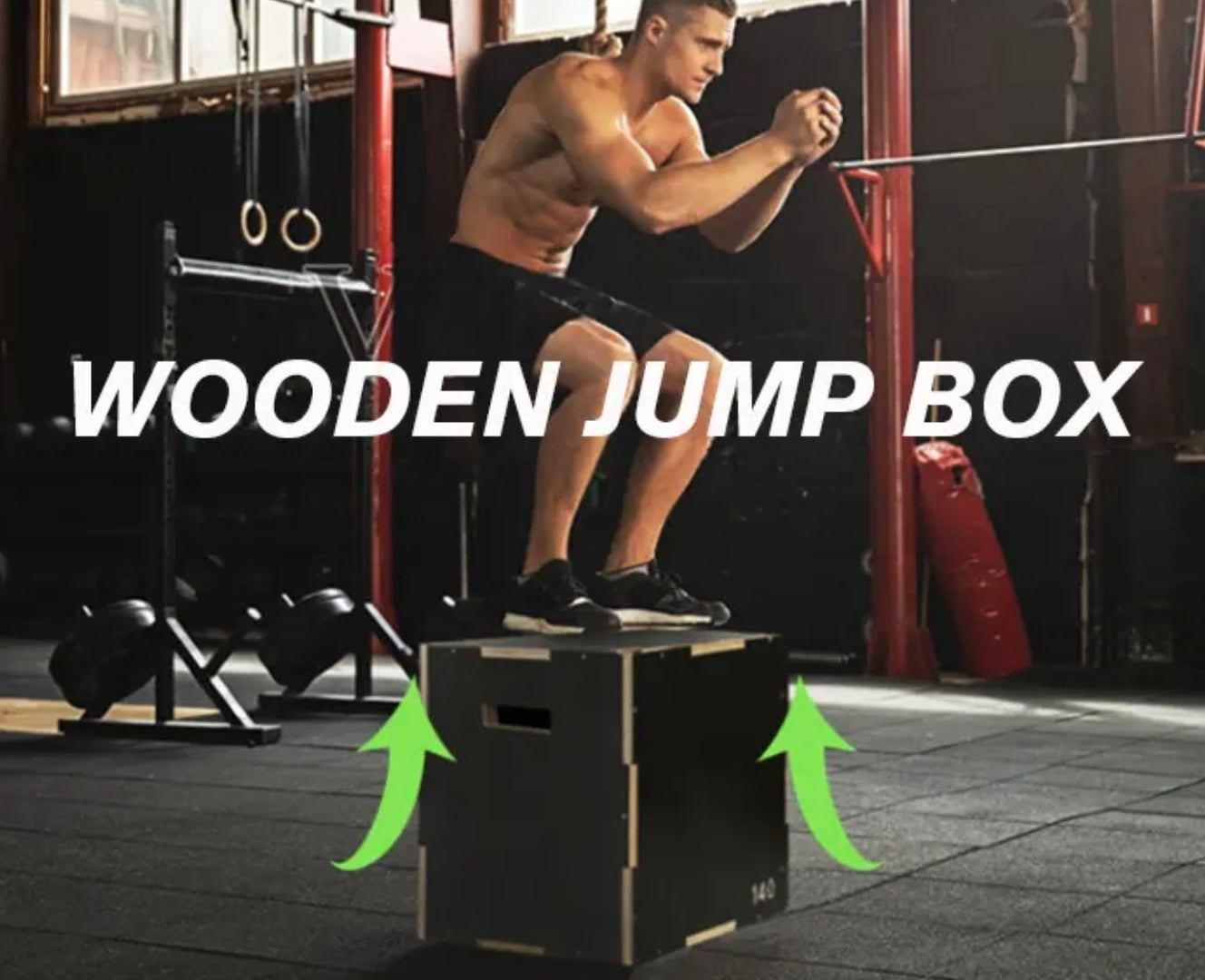 Wooden Plyo Box Black - Gymless