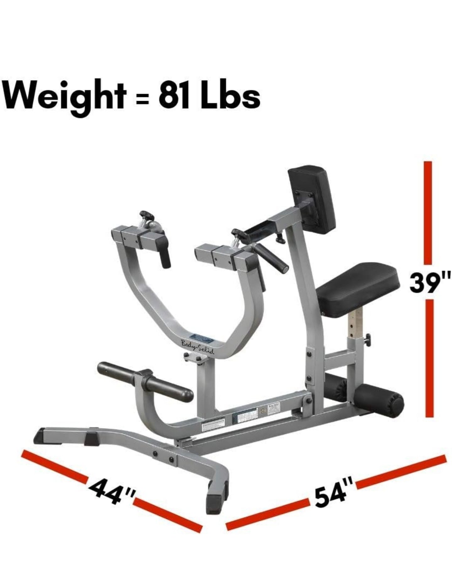 Body-Solid Seated Row Machine GSRM40B - Gymless