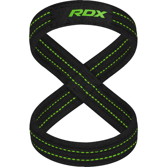 RDX Gym Lifting 8 Figure Cotton Strap Green - Gymless