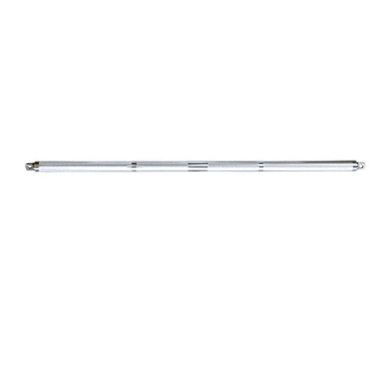 Gymless premium aluminium straight dual cable bar with knurled grip sections for functional trainer machines.