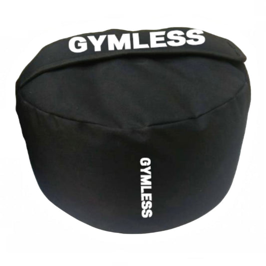 Strongman sandbags in black with Gymless branding, suitable for strength and functional training.