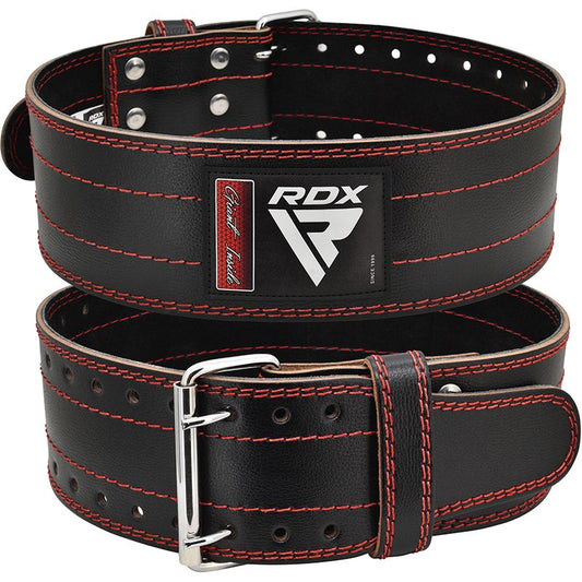 RDX RD1 4" POWERLIFTING LEATHER GYM BELT - Gymless