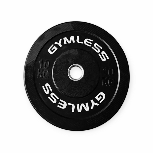 10 kg Olympic Bumper Plate Black - Gymless