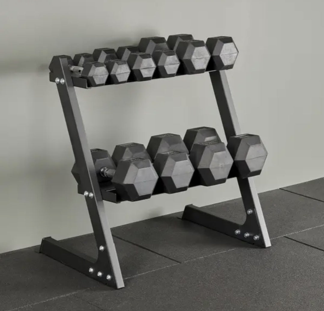 3-20 kg Hex Rubber Dumbells Pack