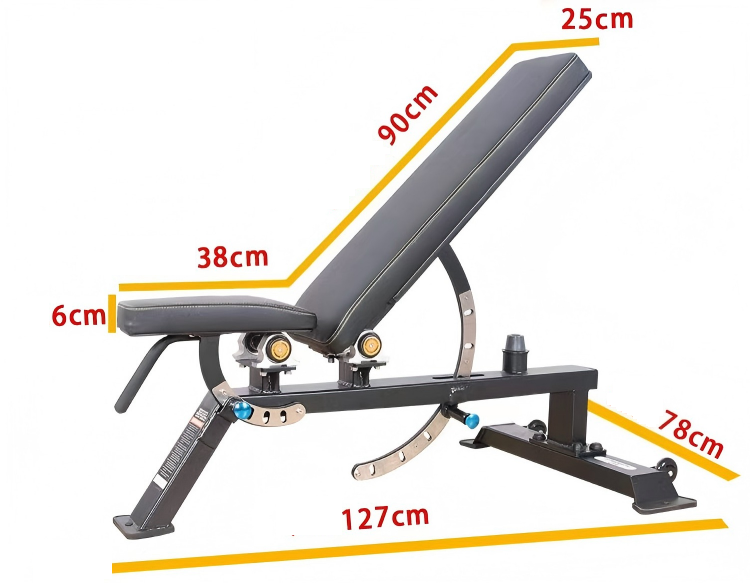 Commercial-Grade Zero-Gap Adjustable Weight Bench