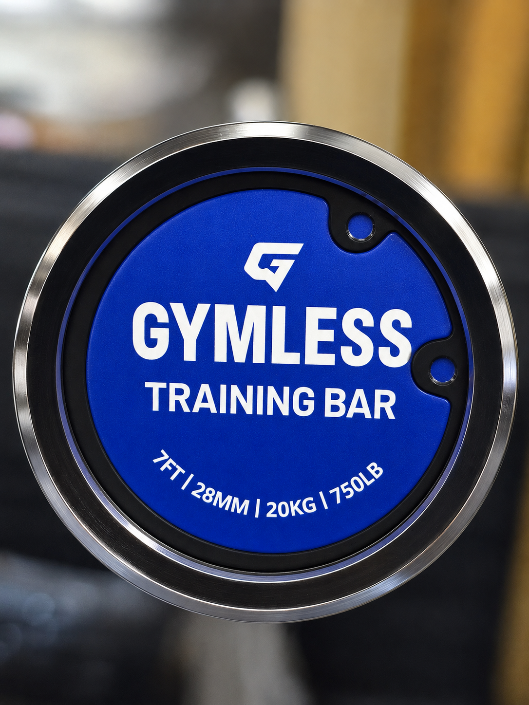 GYMLESS 7ft Men’s Training Bar – 750LB Rated