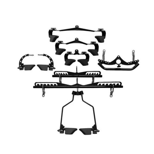 Gymless 8-Piece Multi-Grip Cable Attachment Set
