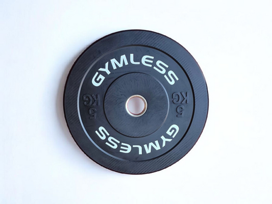 5 kg Olympic Bumper Plate Black - Gymless