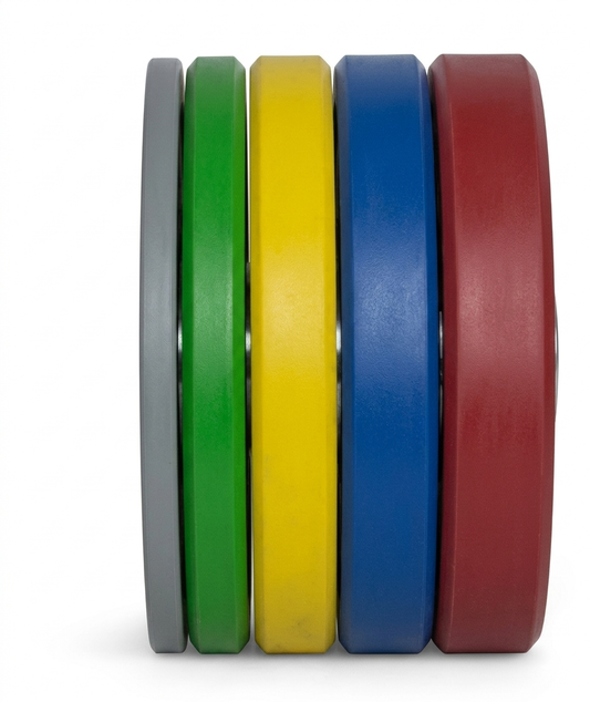 150 kg Olympic Bumper Coloured Plates Pack