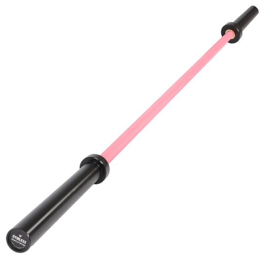 GYMLESS Women’s Olympic Weightlifting Bar – Pink (15kg)