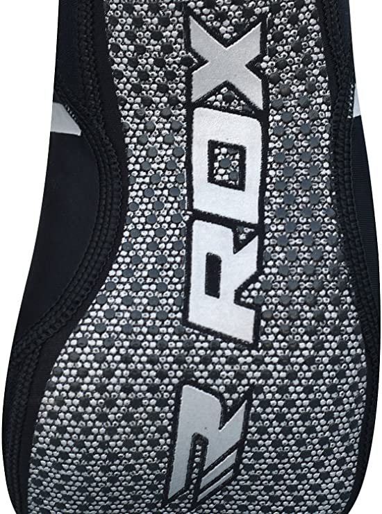 RDX Non Slip Socks with Grip for MMA Fitness Training, Yoga Anti Skid Socks for Pilates, Barre Workout, Stretchable Neoprene Ankle Support for Boxing Martial Arts, Home Sports, Jiu Jitsu, Trampoline - Gymless