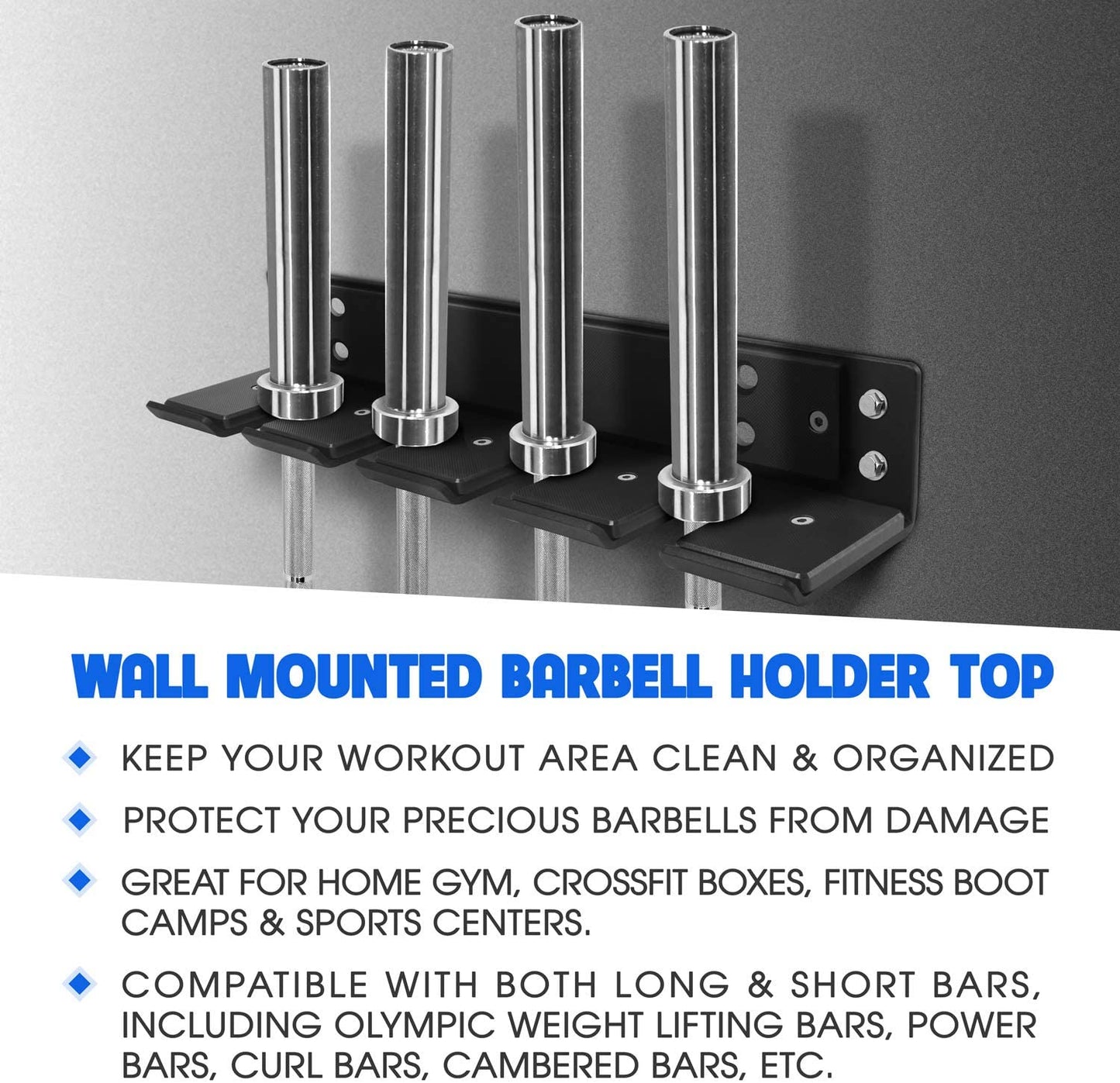 Wall Mounted Barbell Rack Vertical