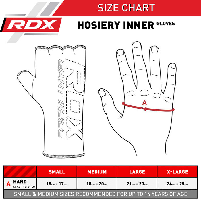 RDX IB BLACK HOSIERY INNER HAND GLOVES - Gymless