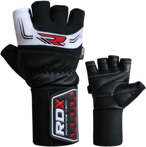 Rdx Gym Glove 3.5 Strap White/black - Gymless