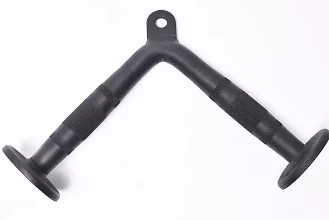 Tricep Press Down Bar Black - Gymless