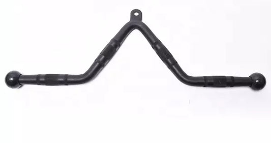 V Bar Tricep Press Down handle Black - Gymless