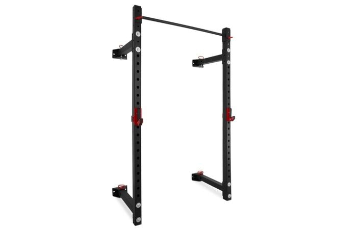 Pivot Fitness XR6226 Commercial Heavy Duty Foldable Wall Rack+ Accessories
