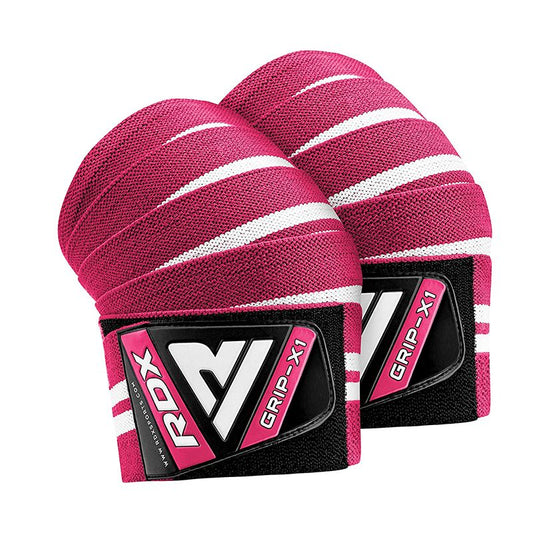 RDX K4 WEIGHTLIFTING KNEE WRAPS -PINK - Gymless
