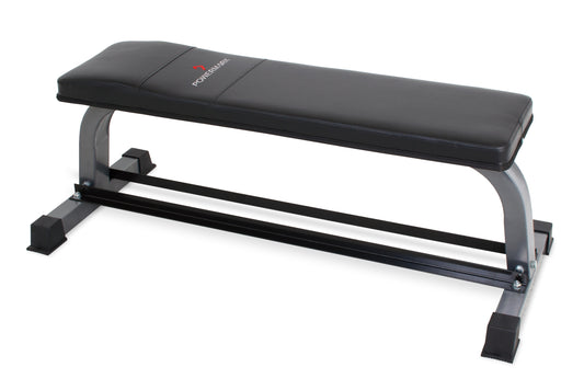Flat Bench with Built-in dumbbell storage rack - Gymless