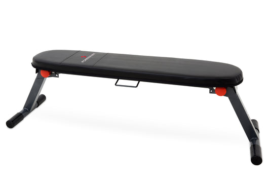 PowerMark 412 Foldable Flat Bench - Gymless