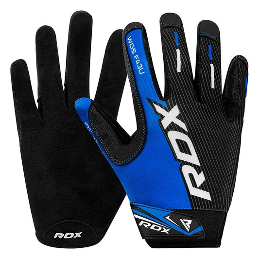 RDX F43 2XL BLUE LYCRA WEIGHT LIFTING GYM GLOVES - Gymless