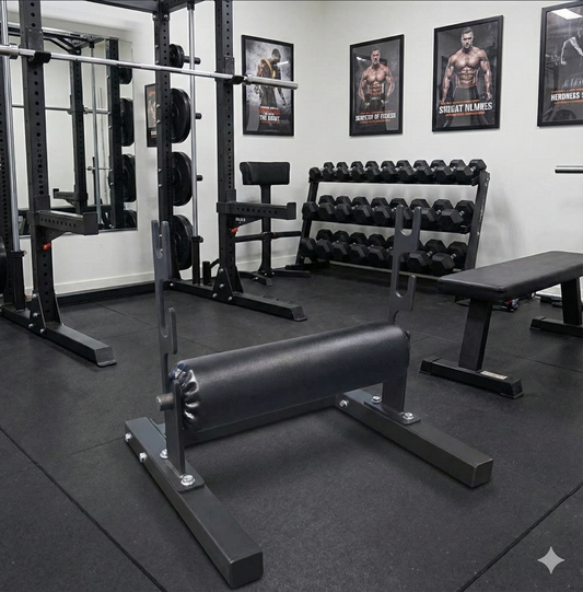 Cheap home gym equipment comparison featuring a bench and power rack