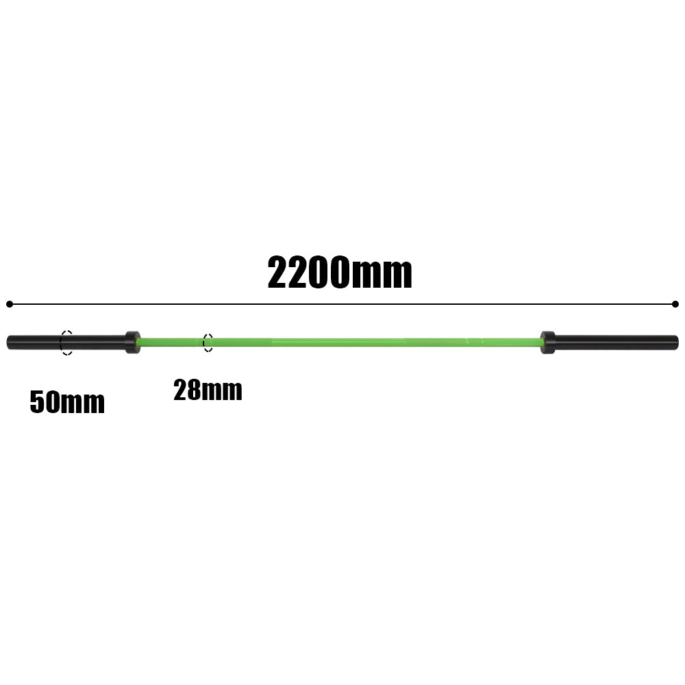 GYMLESS Men’s Olympic Bar – Cerakote Edition (1000LB Rated)