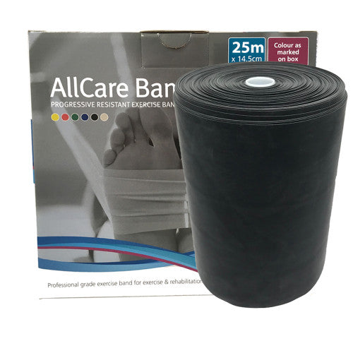 AllCare Latex Exercise Bands - 25m Black