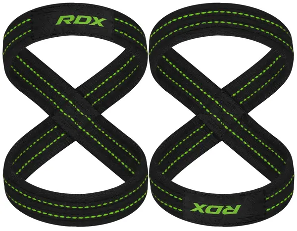 RDX Gym Lifting 8 Figure Cotton Strap Green