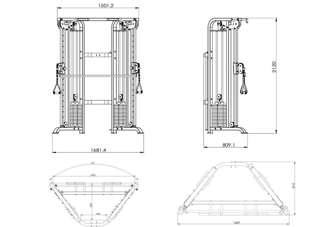 Dual Adjustable Pulley 820DP