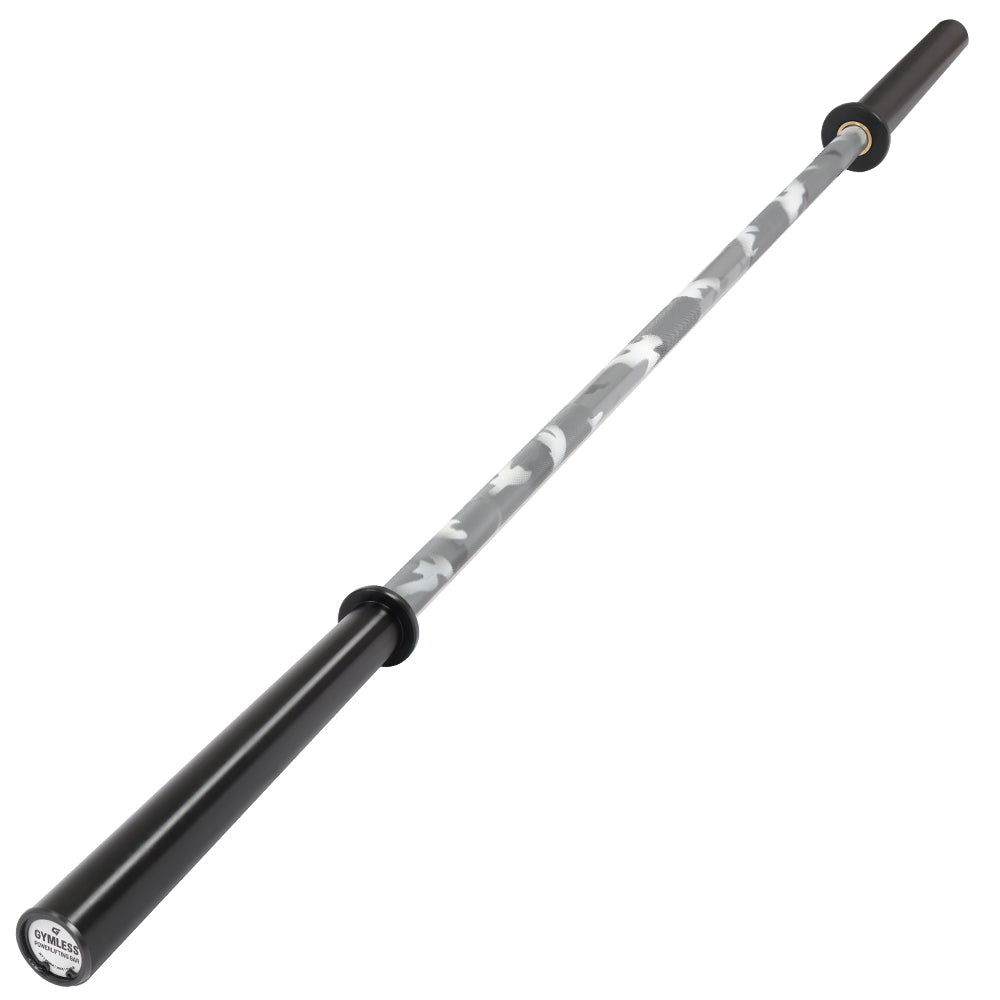 GYMLESS Powerlifting Bar – Cerakote Camo Edition (1500LB Rated)