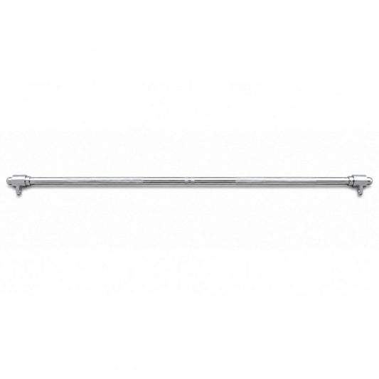 Gymless 1400mm aluminium straight cable bar with knurled grips for dual pulley functional trainer systems