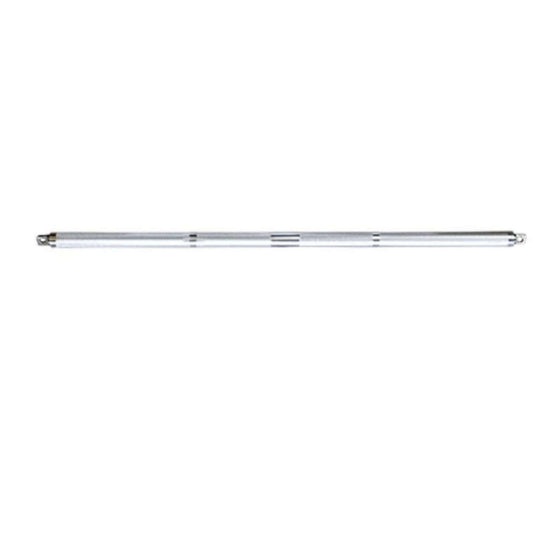 Gymless premium aluminium straight dual cable bar with knurled grip sections for functional trainer machines.