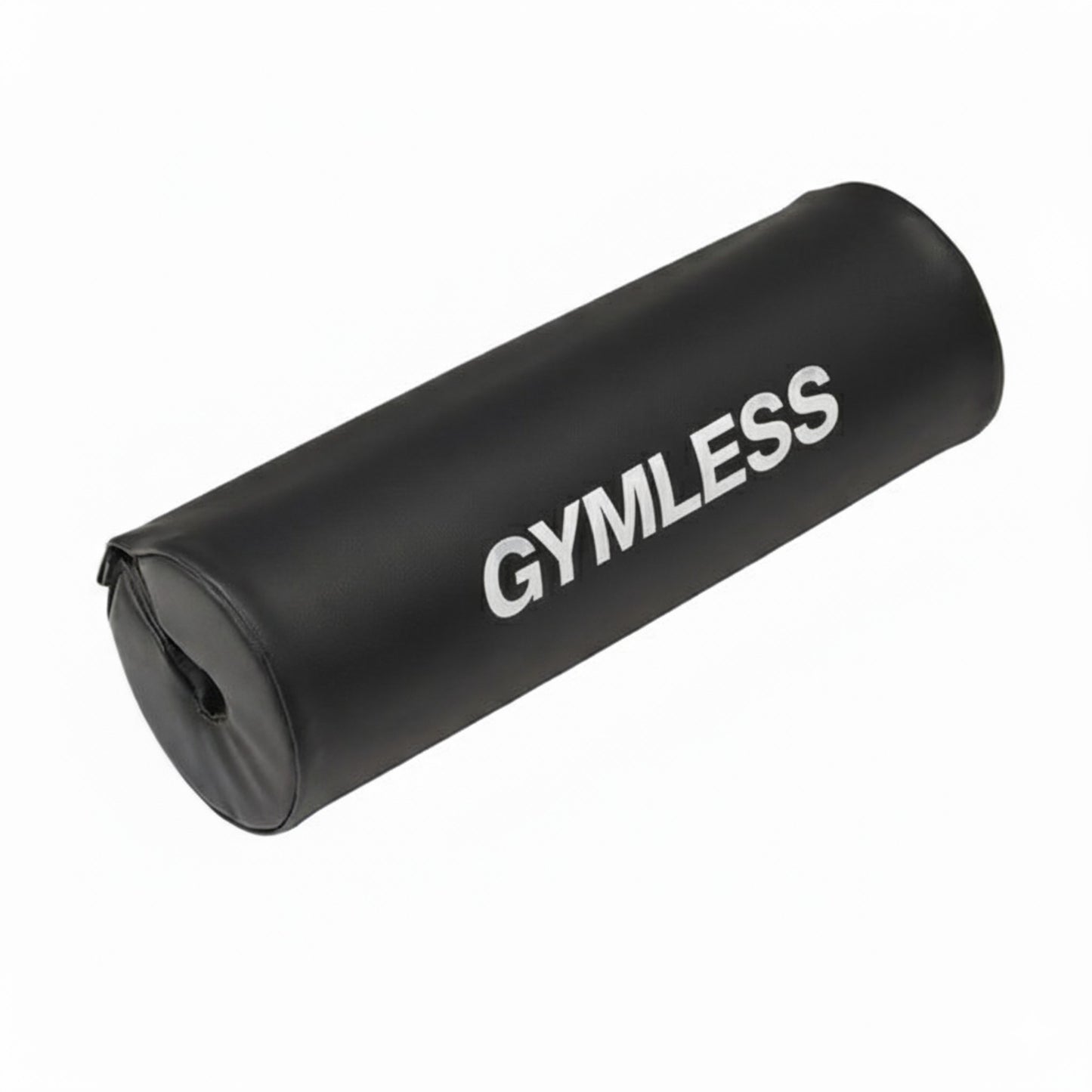 Gymless black high-density foam hip thrust pad for Olympic barbells with secure hook-and-loop fastening