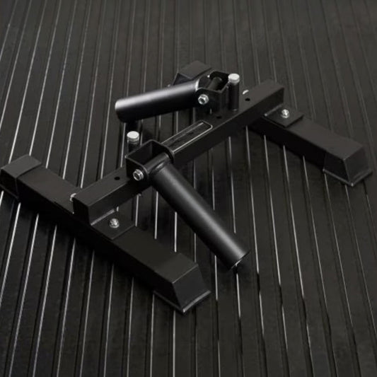 Double freestanding landmine with two pivoting Olympic bar sleeves