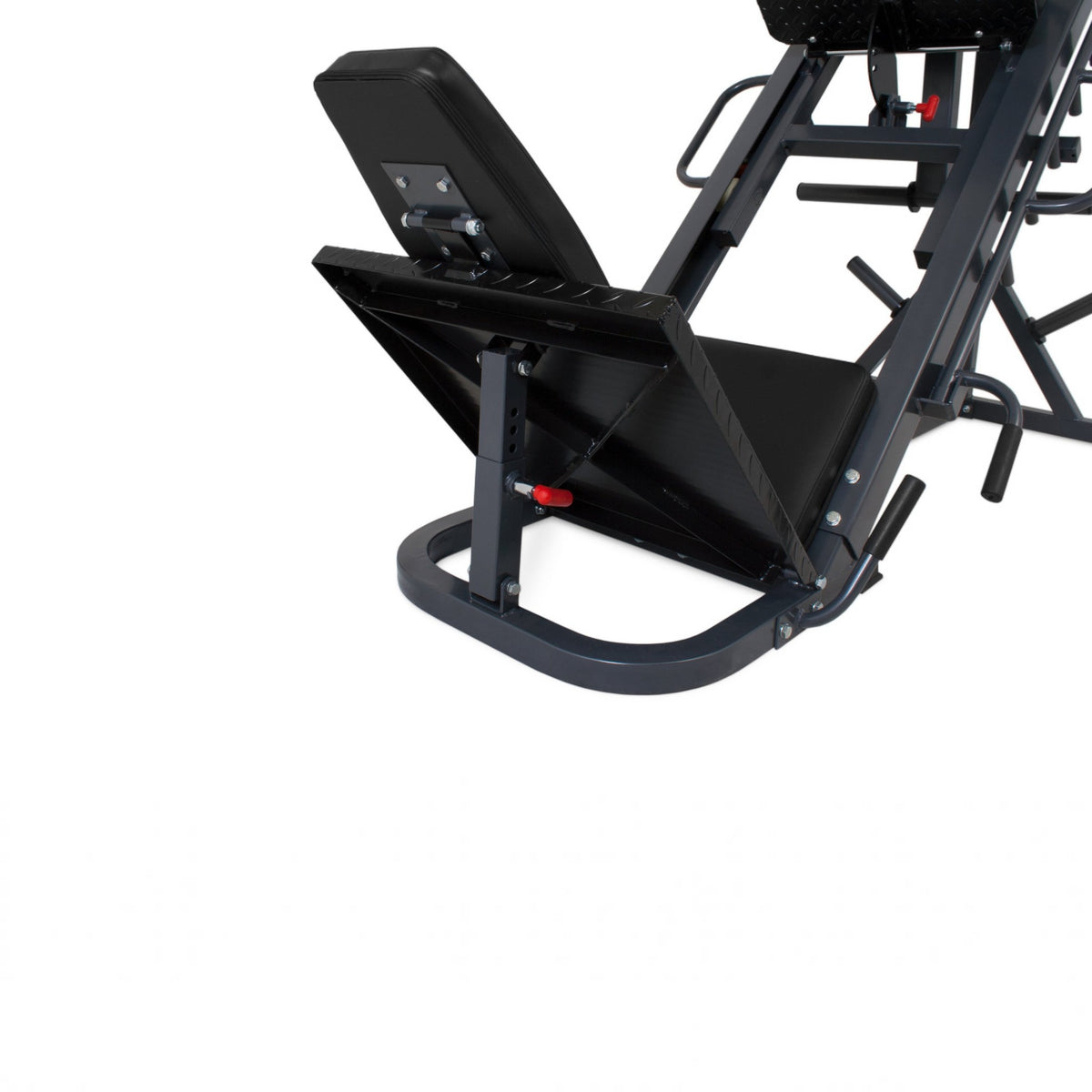 Gymless 800 LPHS multifunctional leg press and hack squat machine with adjustable foot plate and black padding