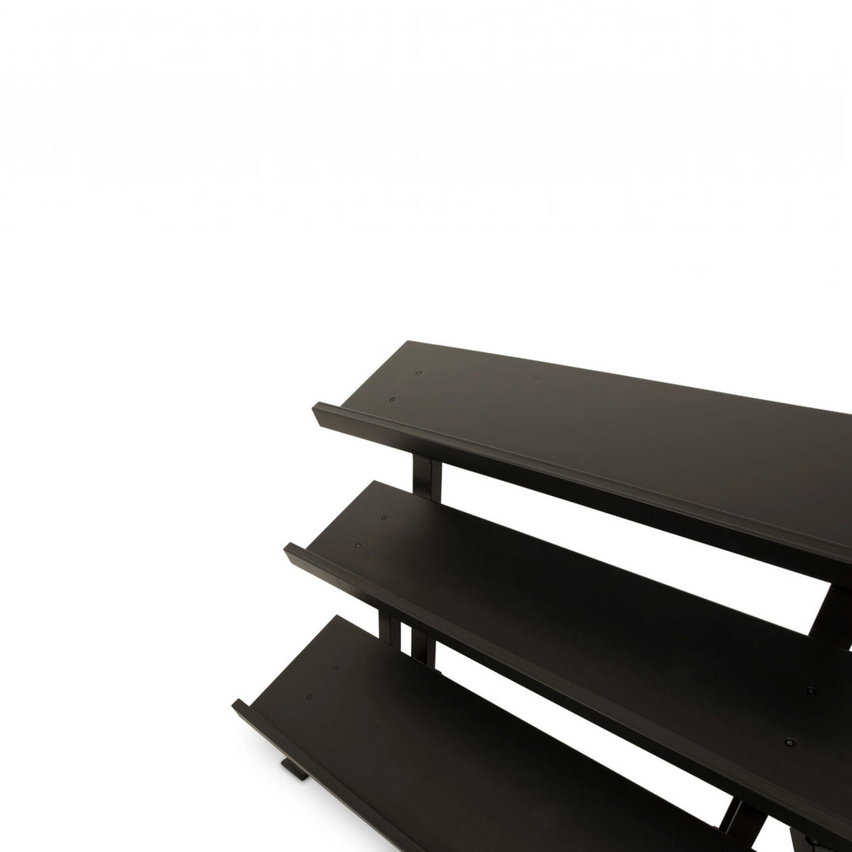 Gymless Newton Fitness DR-20 three-tier black metal storage rack for hex dumbbells