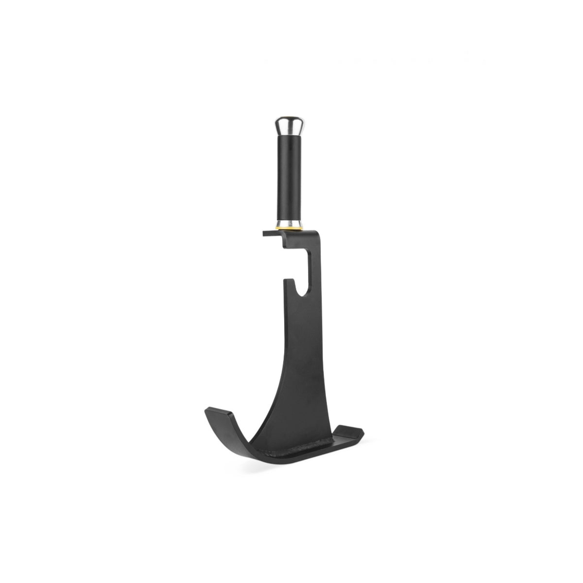 Gymless Pivot Fitness PM269 black steel barbell jack for easy weight plate loading on gym floors