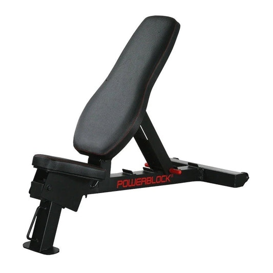 PowerBlock Power Bench adjustable weight bench with incline backrest and heavy-duty steel frame