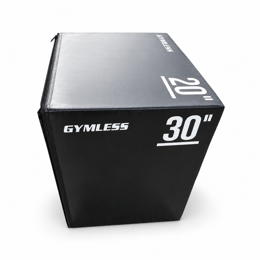 GYMLESS heavy duty commercial soft plyo box 30 kg shown at 30 inch height