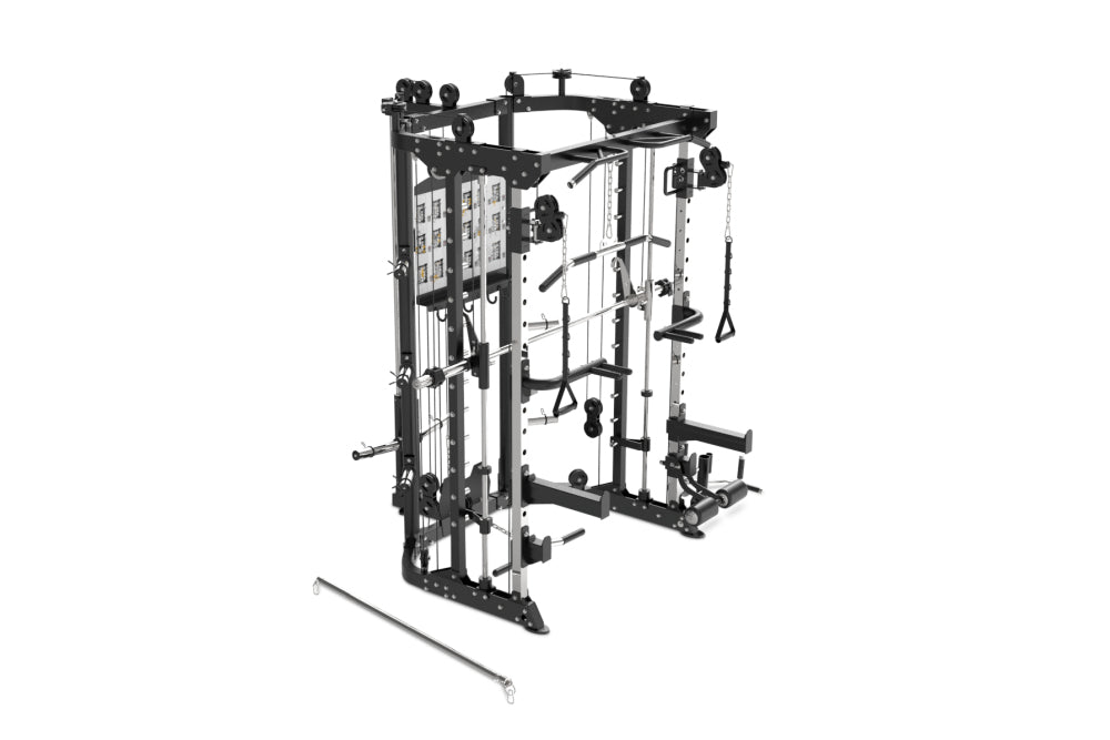 Pivot Fitness FSM-200 Black plate-loaded functional Smith machine