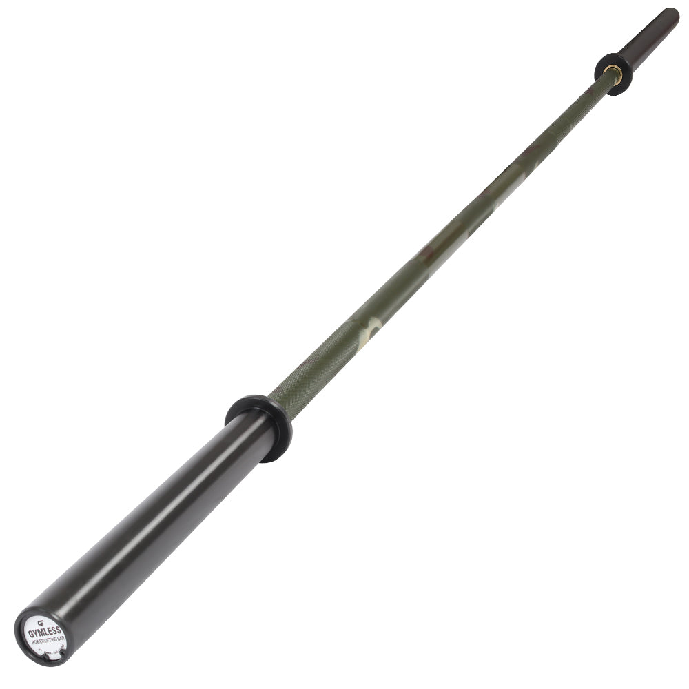 GYMLESS Powerlifting Bar – Cerakote Camo Edition (1500LB Rated)
