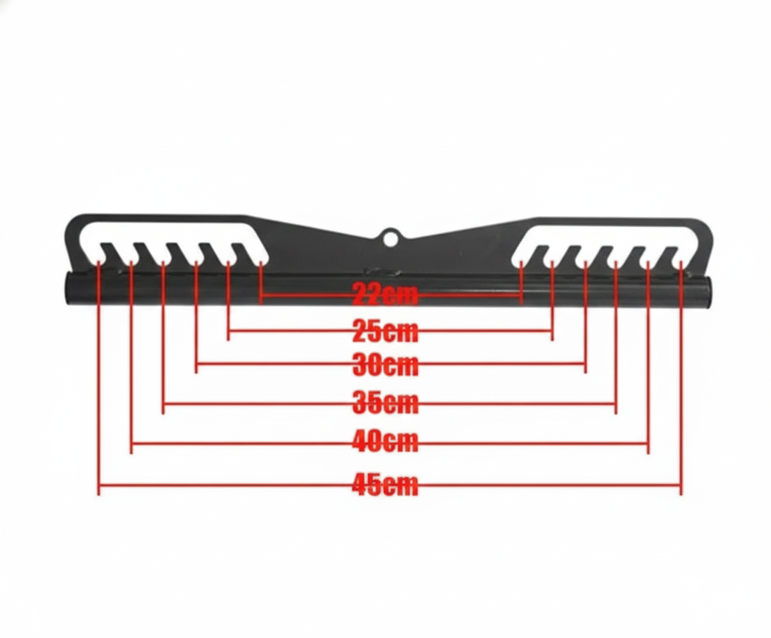 Gymless 8-Piece Multi-Grip Cable Attachment Set