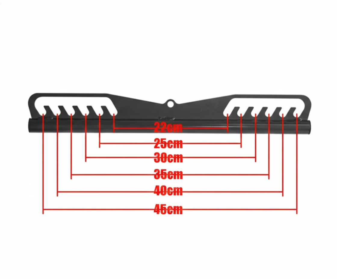 Gymless 8-Piece Multi-Grip Cable Attachment Set