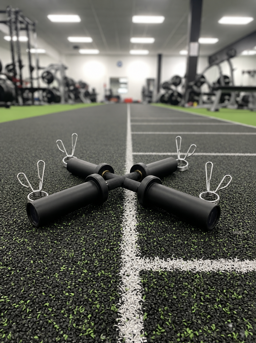 🏋️‍♂️ Olympic Dumbbell Handles (Pair) – Black Oxide Finish